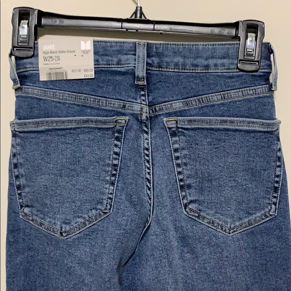NWT Topshop High Waist Ankle Denim - Picture 5 of 8